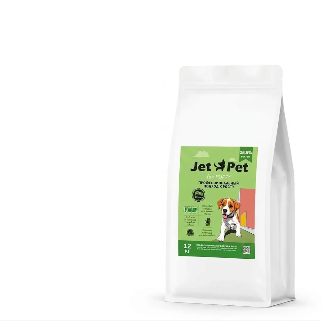 Изображение 1 для Jet Pet Fun корм для щенков всех пород, говядина 12 кг