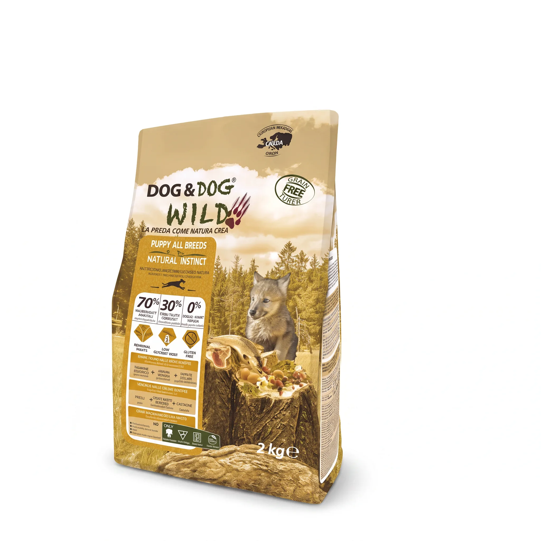 Изображение 1 для Корм для щенков сухой Dog & Dog Wild Natural Instinct 2 кг