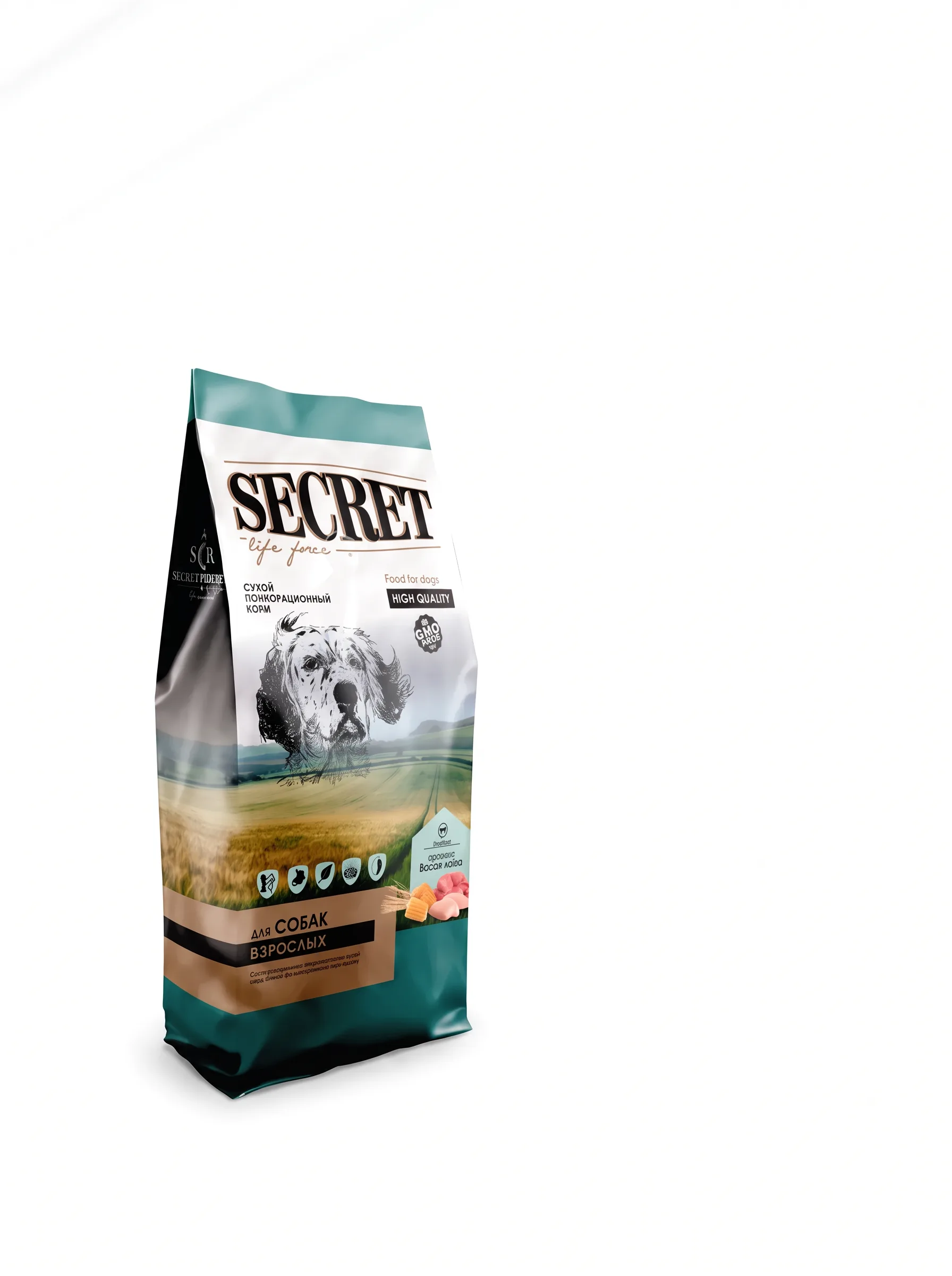 Изображение 1 для Сухой корм SECRET LIFE FORCE для взрослых собак всех пород с говядиной (15 кг)