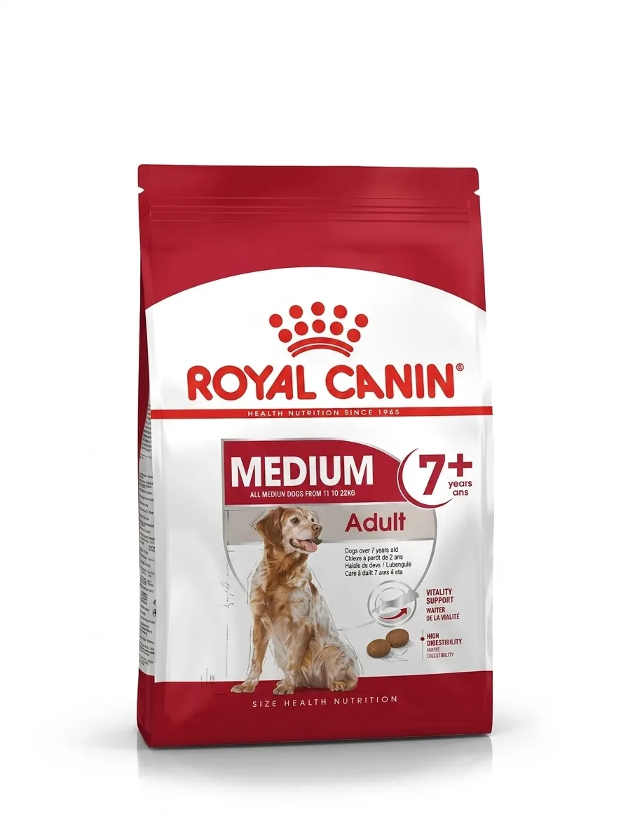 Изображение 1 для Сухой корм для собак Royal Canin Medium Adult 7+ для средних пород, 15 кг