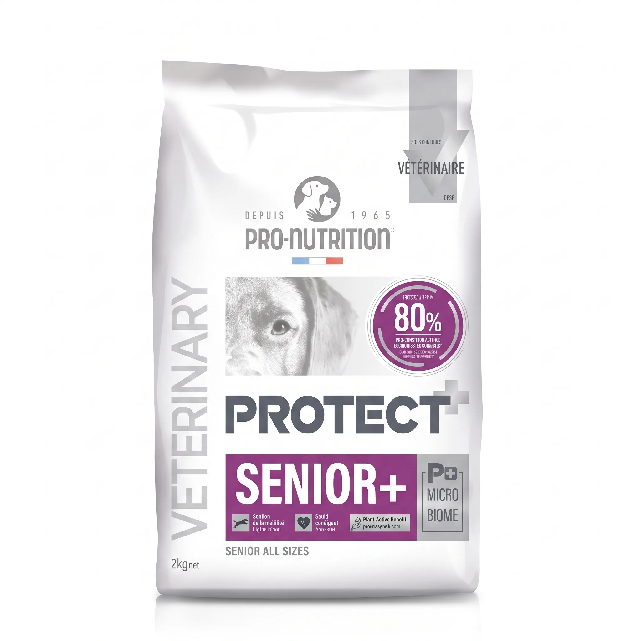 Изображение 1 для NEW Сухой корм для пожилых собак Flatazor Pro-Nutrition Protect Senior+ поддержка сердца, суставов, оптимальная формула для возрастных собак всех пород, сбалансированный рацион для здоровья (2 кг)