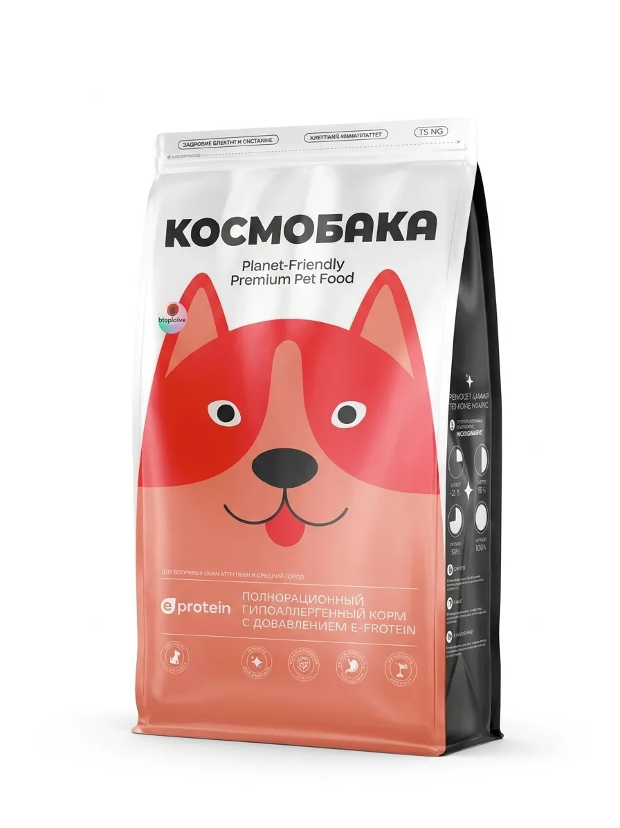 Изображение 1 для Корм для собак сухой с индейкой 15 кг КОСМОБАКА от Cosmopet гипоаллергенный холистик премиум-класса для крупных и средних пород
