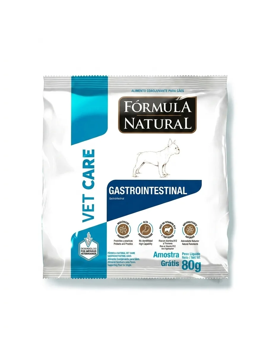 Изображение 1 для Корм для собак сухой, Formula Natural VET CARE GASTROINTESTINAL для всех пород, диетический, при желудочно-кишечных заболеваниях (гастроинтестинал), Бразилия, 80 гр