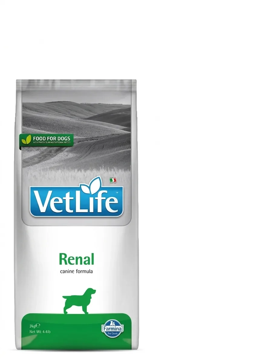 Изображение 1 для Сухой диетический корм для собак Farmina Vet Life Renal при почечной недостаточности, 2 кг