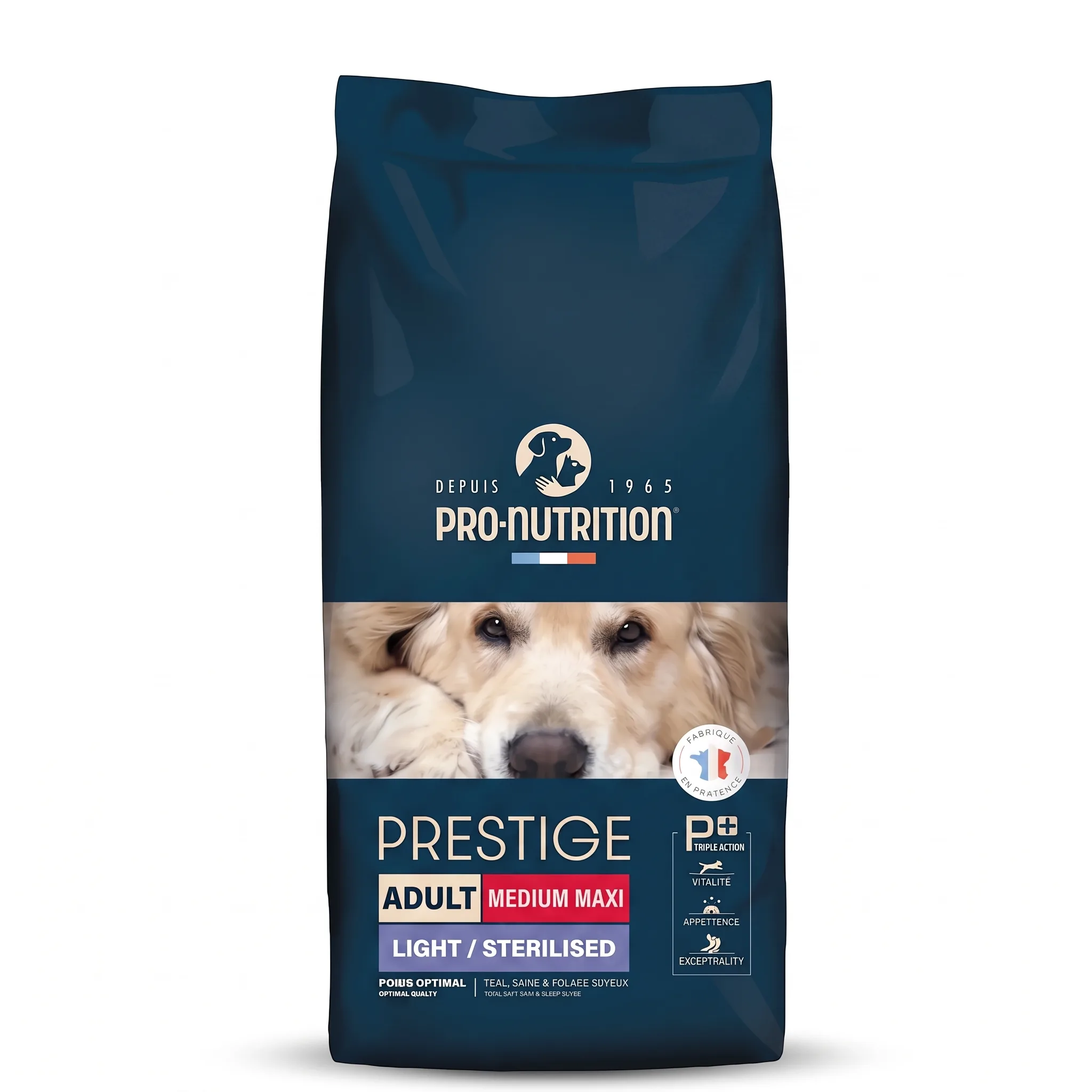 Изображение 1 для Корм сухой для стерилизованных собак Prestige Medium Maxi Sterilized птица, оптимальный вес, поддержание мышечной массы, здоровая кожа и шелковистая шерсть, для собак склонных к полноте, Франция 15кг.