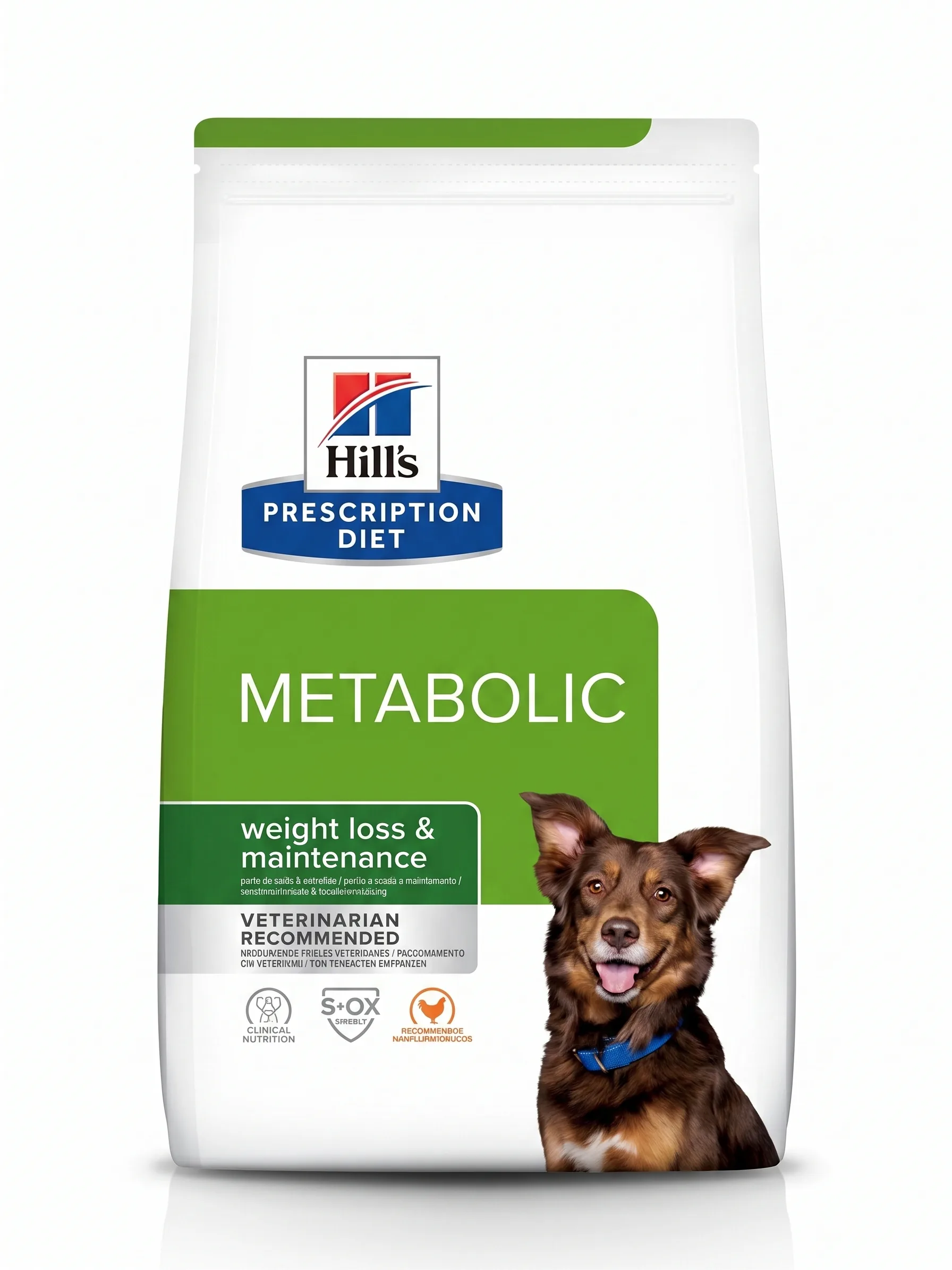 Изображение 1 для Корм сухой для собак со вкусом курицы Hill's Prescription Diet Metabolic, 4 кг