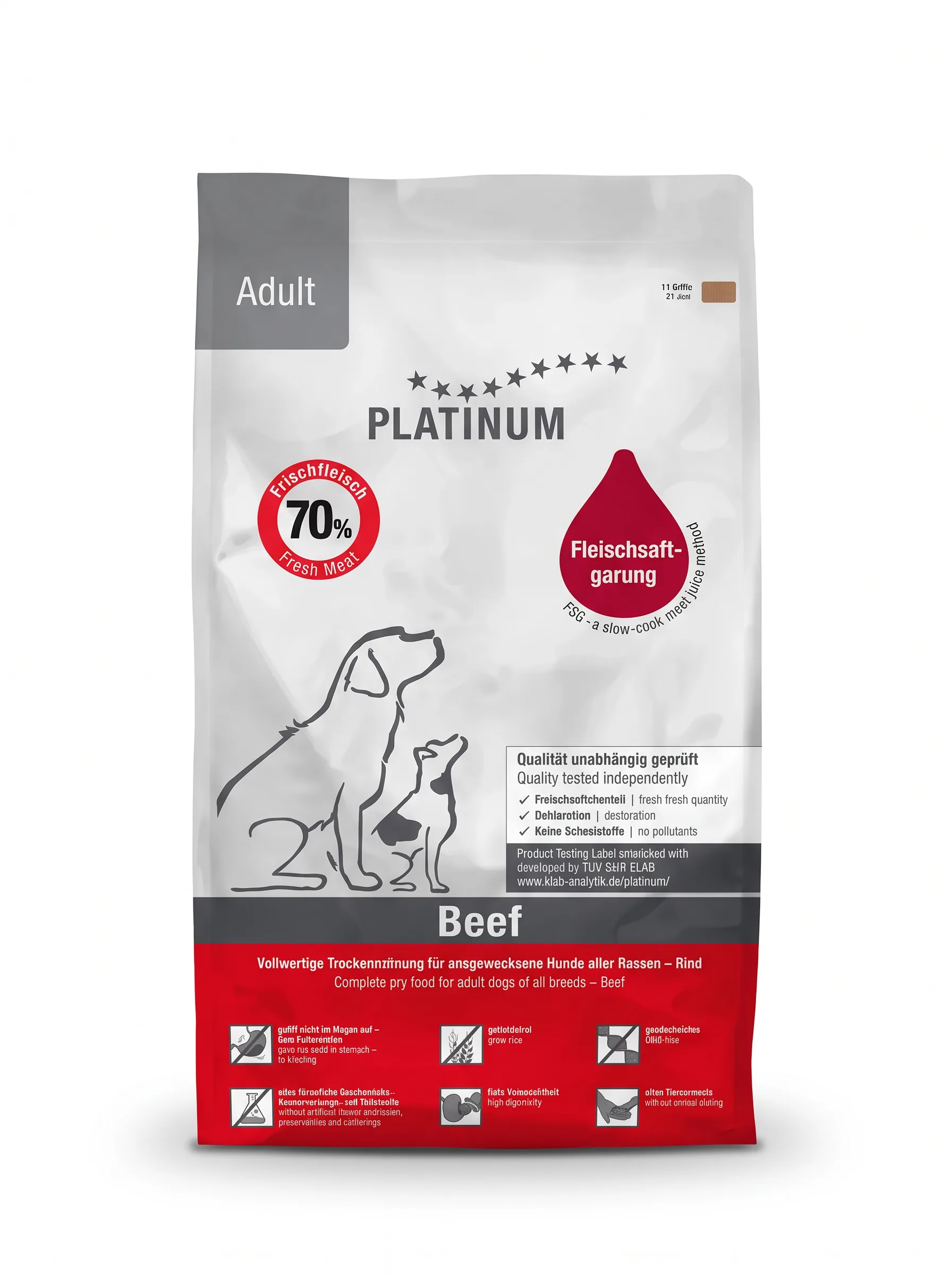 Изображение 1 для Platinum Adult (Говядина с картофелем), 5 кг