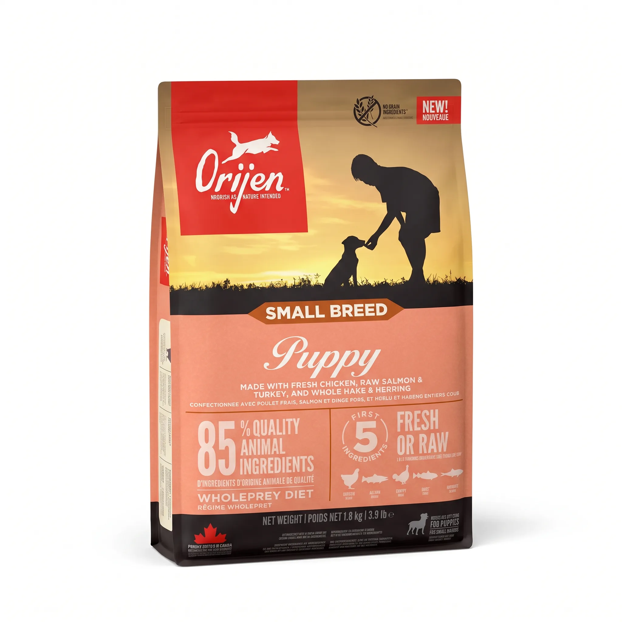 Изображение 1 для Orijen PUPPY SMALL BREED для собак, 1,8 кг