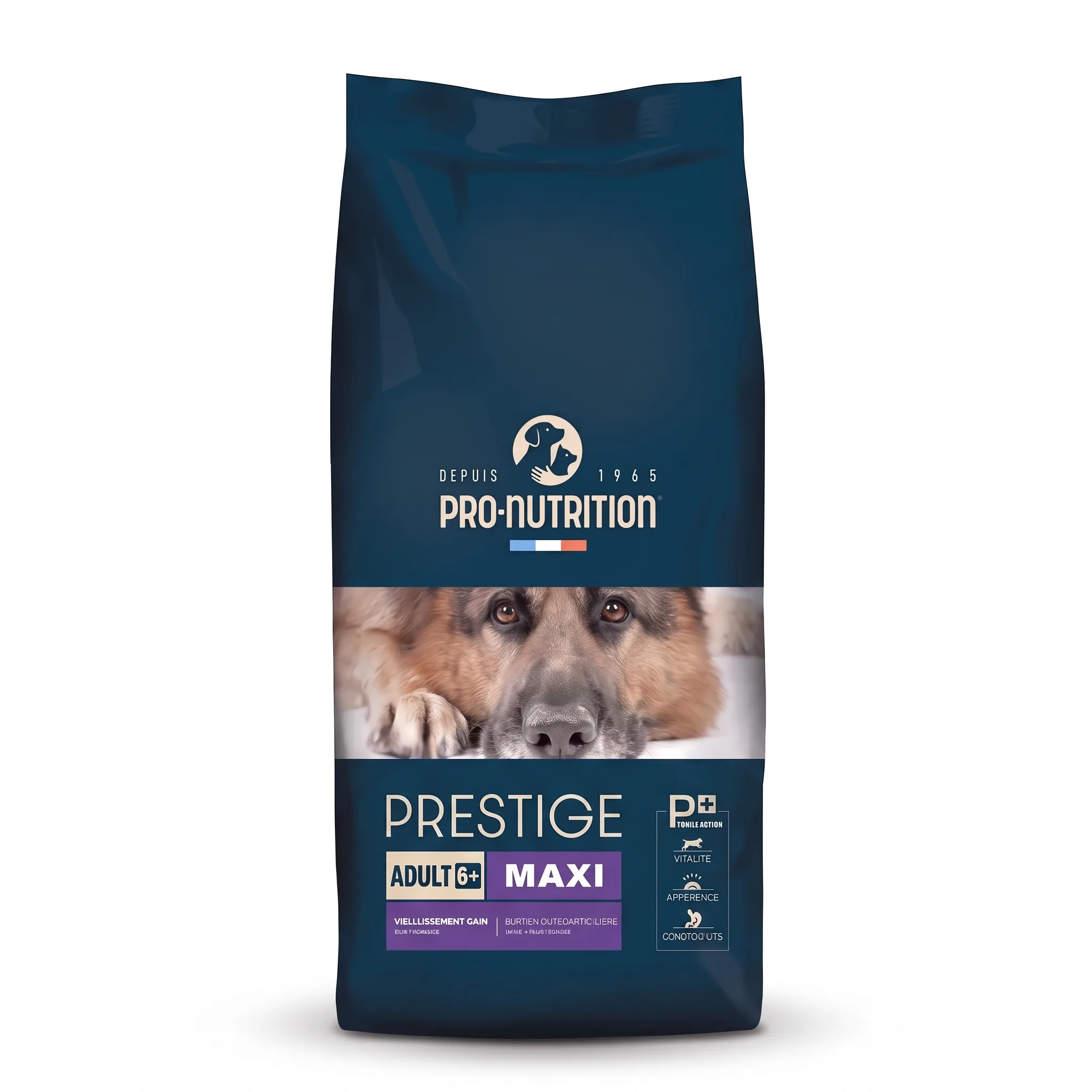 Сухой корм для пожилых собак Flatazor Pro-Nutrition Prestige Maxi 6+ для собак крупных пород Франция 15 кг супер-премиум