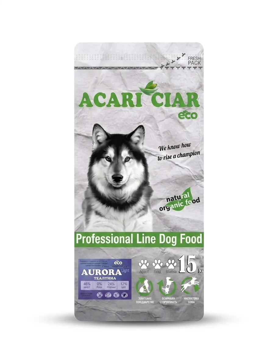 Изображение 1 для Сухой корм для собак Acari Ciar Aurora Lite Beef 15 кг медиум гранула