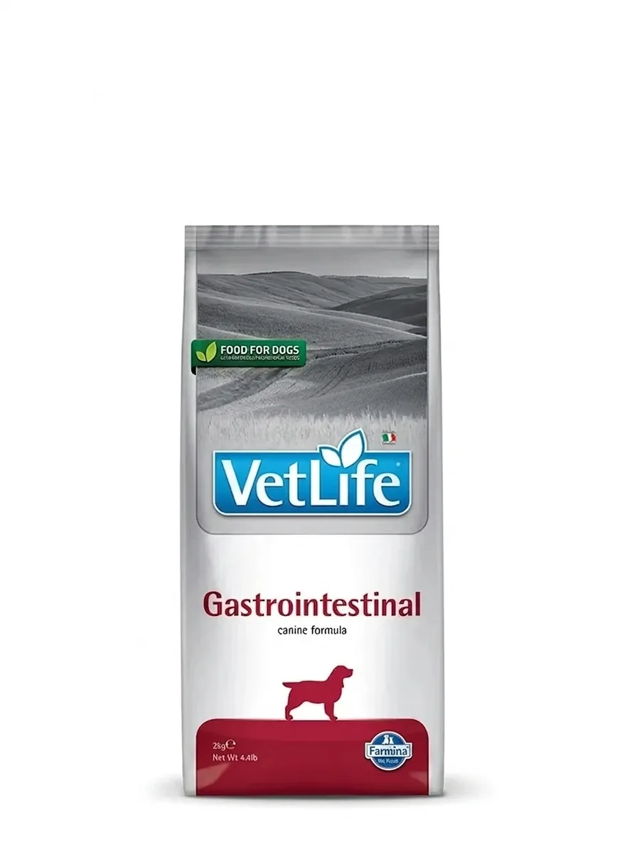 Изображение 1 для Сухой диетический корм Farmina Vet Life Gastrointestinal, для собак при болезнях желудочно-кишечного тракта (ЖКТ), курица, 2 кг