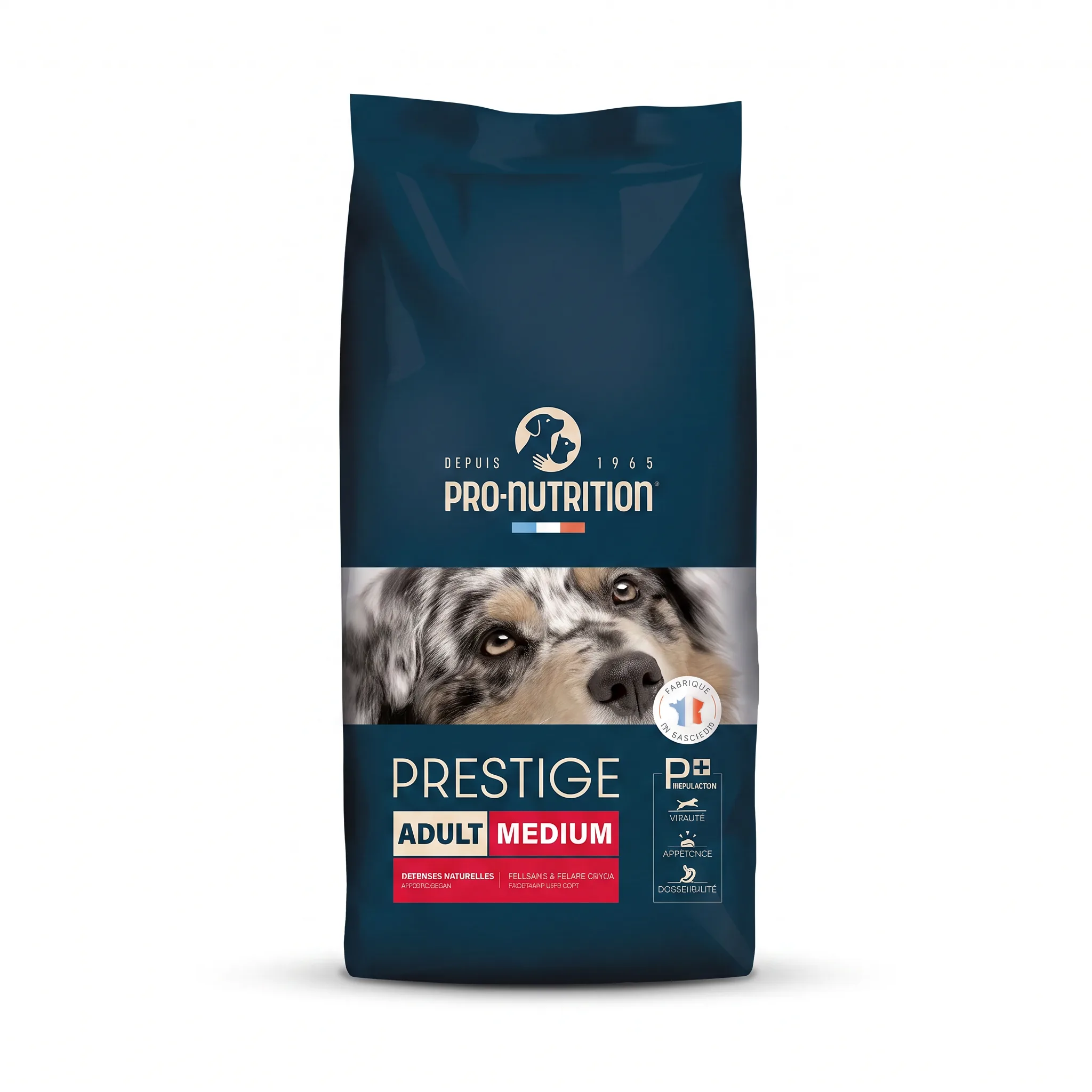 Изображение 1 для Корм сухой для собак средних и крупных пород Prestige Adult Medium птица, полнорационный корм супер-премиум класса, здоровая кожа и шелковистая шерсть, комфорт пищеварительной системы, Франция (3кг)