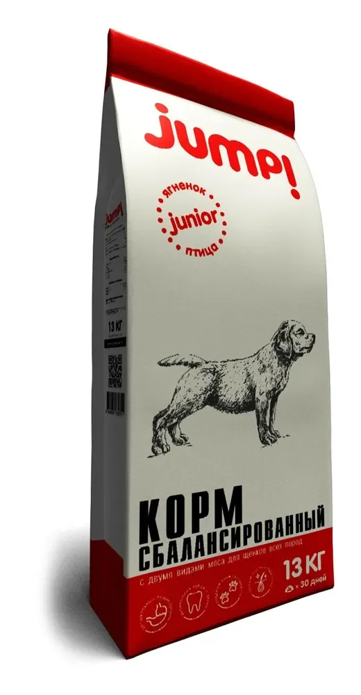 Изображение 1 для Сухой корм для собак Jump Junior джамп ягненок, домашняя птица 13 кг
