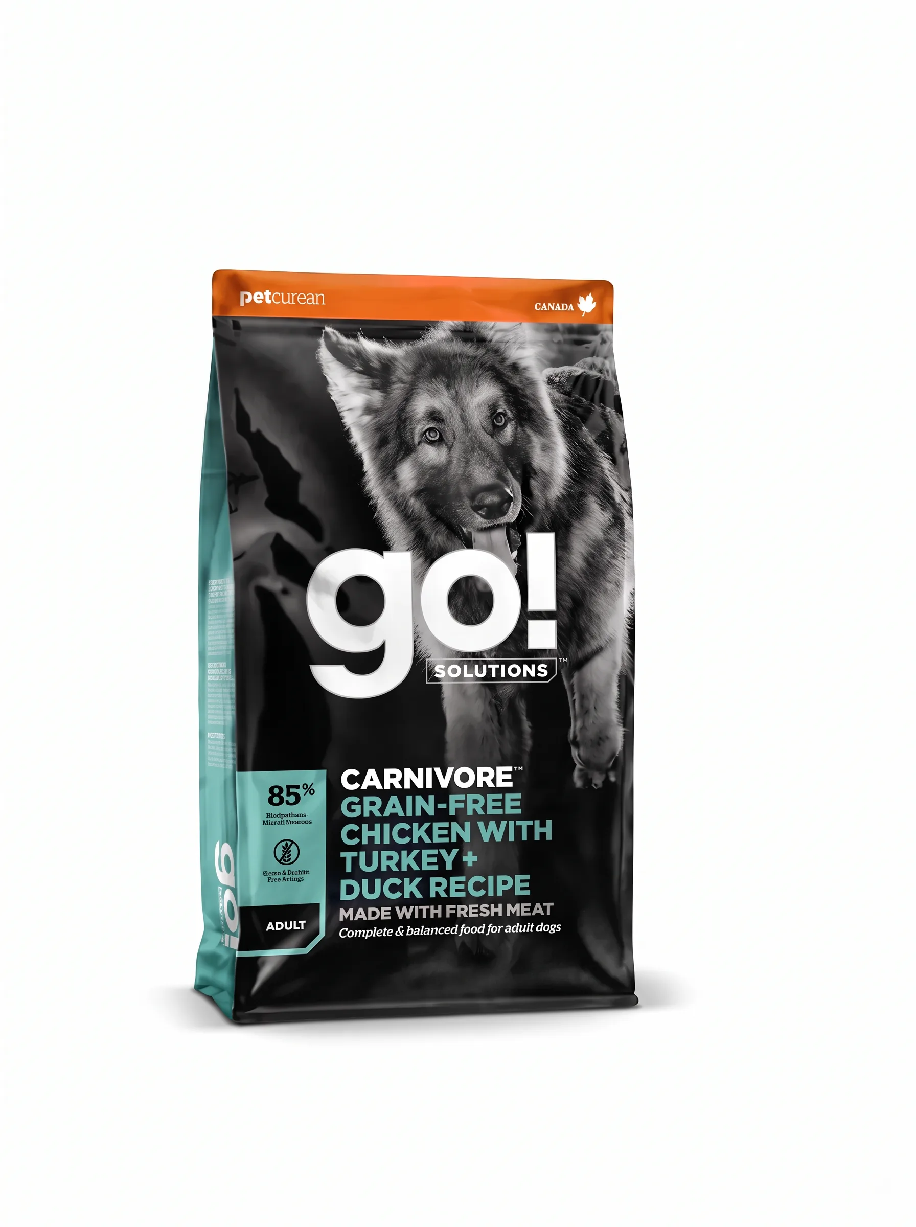 Изображение 1 для GO! Carnivore Беззерновой корм для Собак с Курицей, Индейкой и Уткой 1,59кг