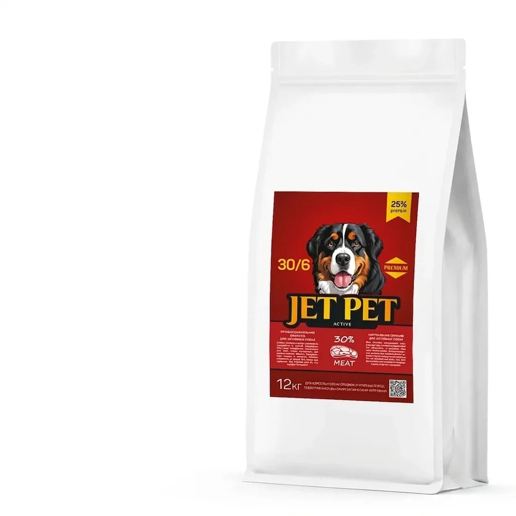 Изображение 1 для Jet Pet Classic корм для собак средних и крупных пород с высокой физической нагрузкой, говядина 12 кг
