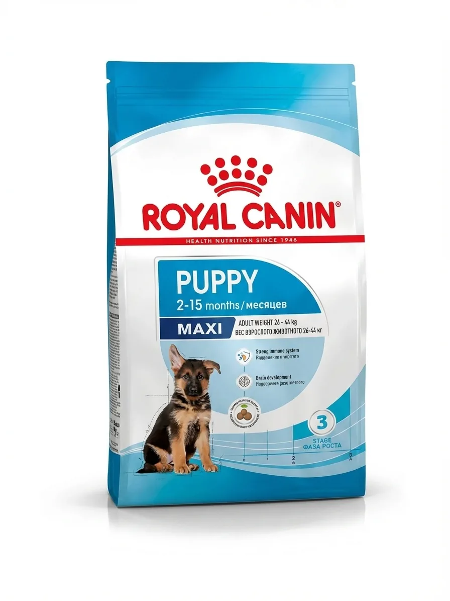 Изображение 1 для Сухой корм для щенков Royal Canin Maxi Puppy для крупных пород, 15 кг