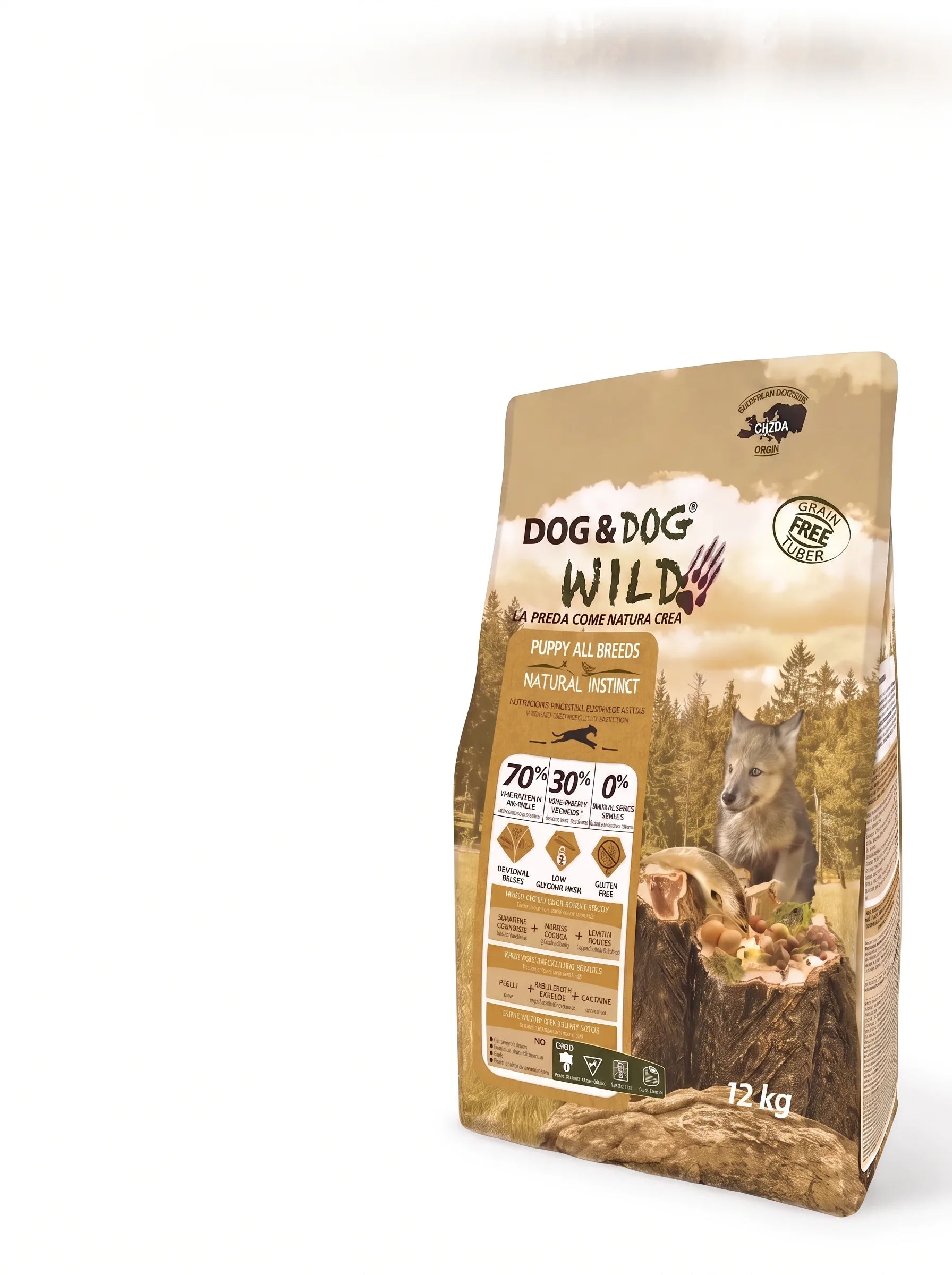 Изображение 1 для Корм для щенков сухой Dog & Dog Wild Natural Instinct 12 кг.