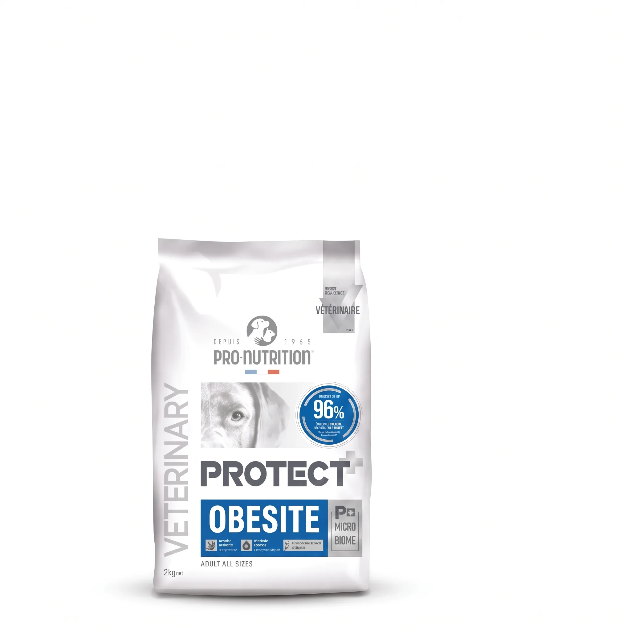Изображение 1 для Сухой ветеринарный корм для собак Protect Obesite 2 кг диета для снижения веса и контроля глюкозы