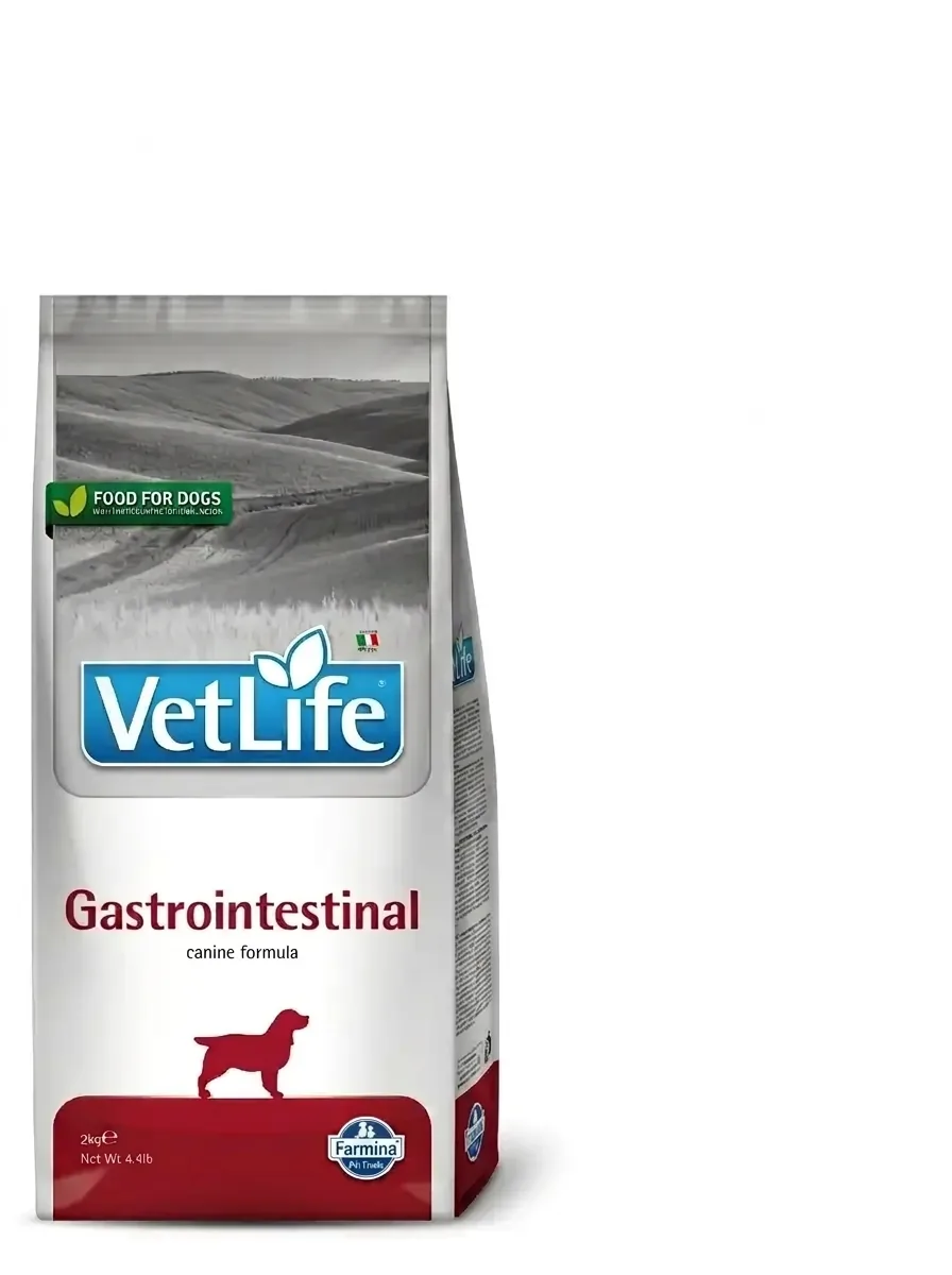 Изображение 1 для Сухой диетический корм для собак Farmina Vet Life Gastrointestinal при болезнях желудочно-кишечного тракта (ЖКТ), курица, 2 кг