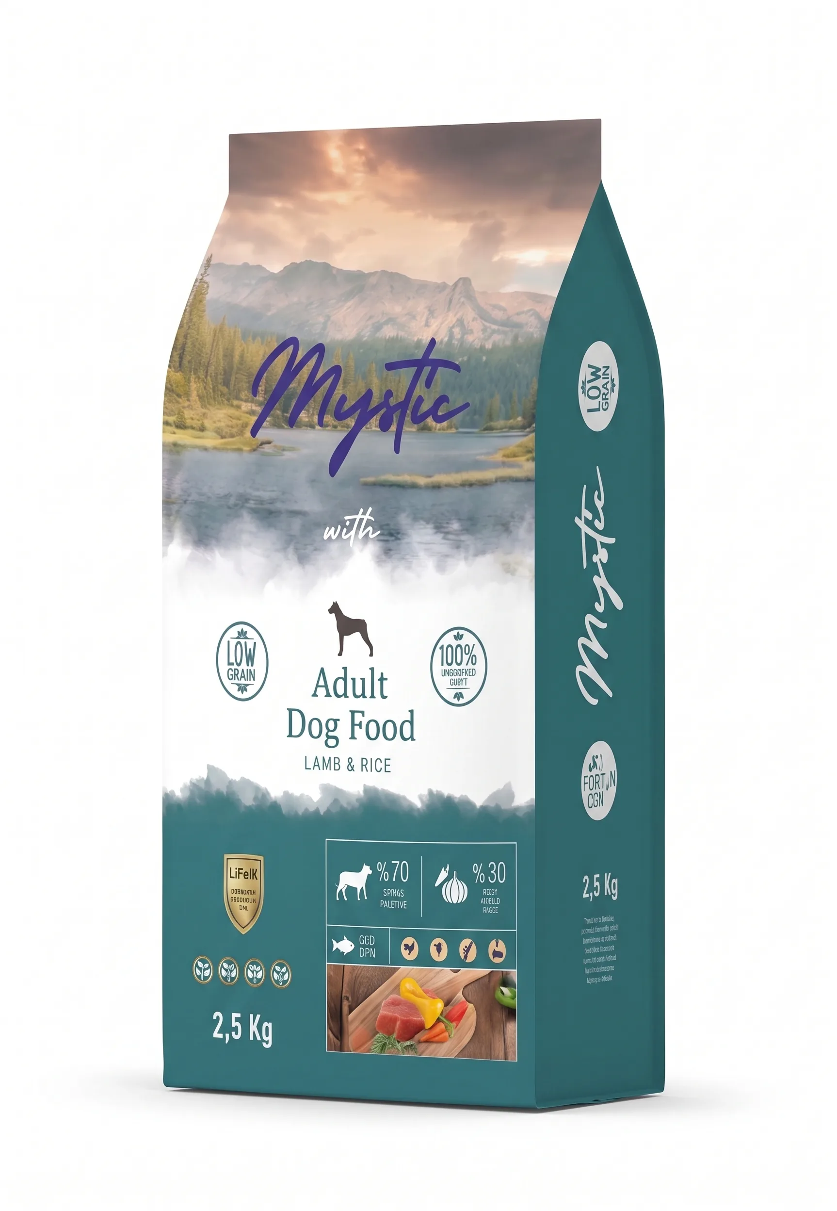 Изображение 1 для Корм для собак сухой Mystic с ягненком и рисом, 2,5 кг