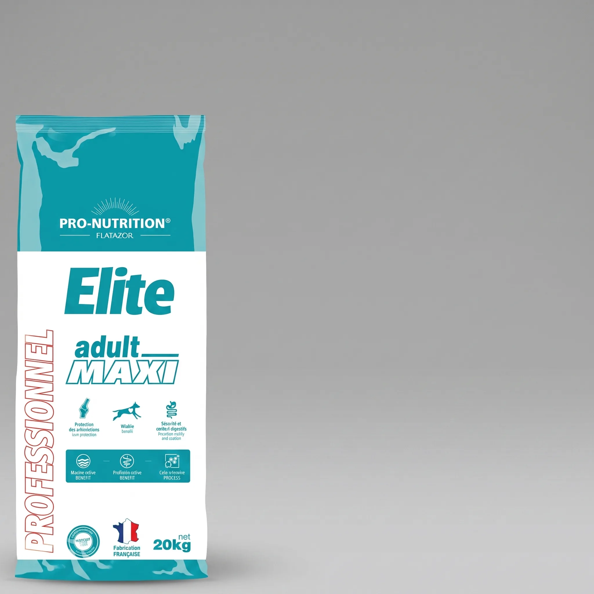 Изображение 1 для Корм сухой для взрослых собак крупных пород Elite Adult Maxi, профессиональная линия супер-премиум класса с птицей, хондропротектор, защита суставов, здоровье ЖКТ, активность, Франция (20кг)