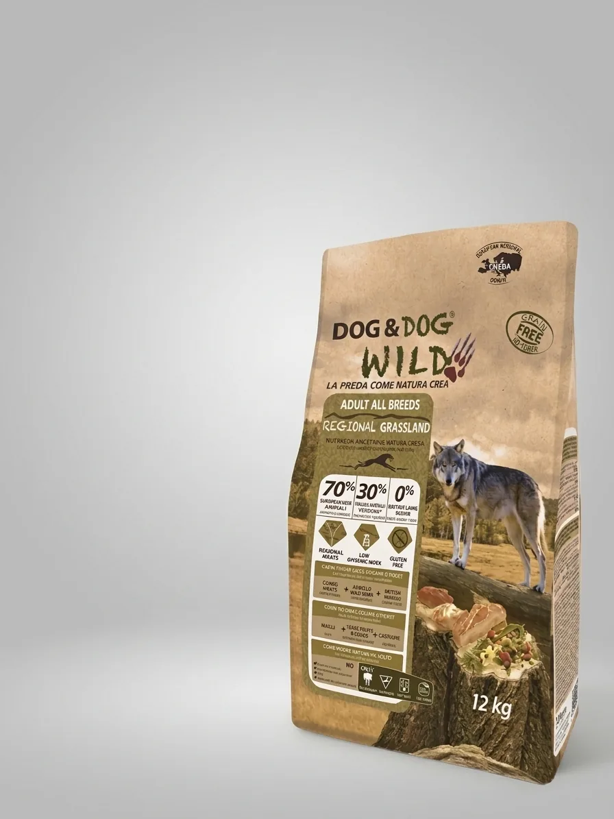 Изображение 1 для Корм для собак сухой Dog & Dog Wild Regional Grassland, кабан, ягненок 12кг (от года)