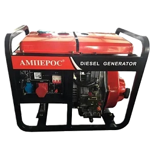 Дизельный генератор Амперос LDG8500СLE 6.3 кВт с электростартером