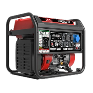 Инверторный бензиновый генератор SUNREKA G7500EAi 7 кВт с электростартером