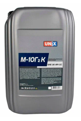 Масло моторное UNIX М-10Г2к минеральное для дизеля 20 л