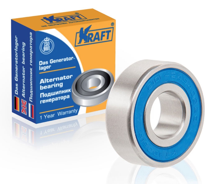 Подшипник генератора карб мал Ваз 2101-08 №201 KRAFT (240шт)