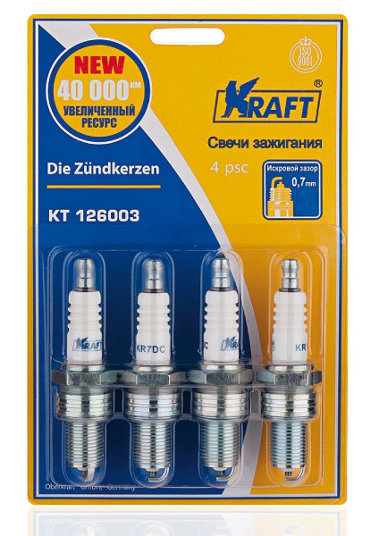 Свечи Ваз 2108-15 карб блистер KRAFT (50шт)