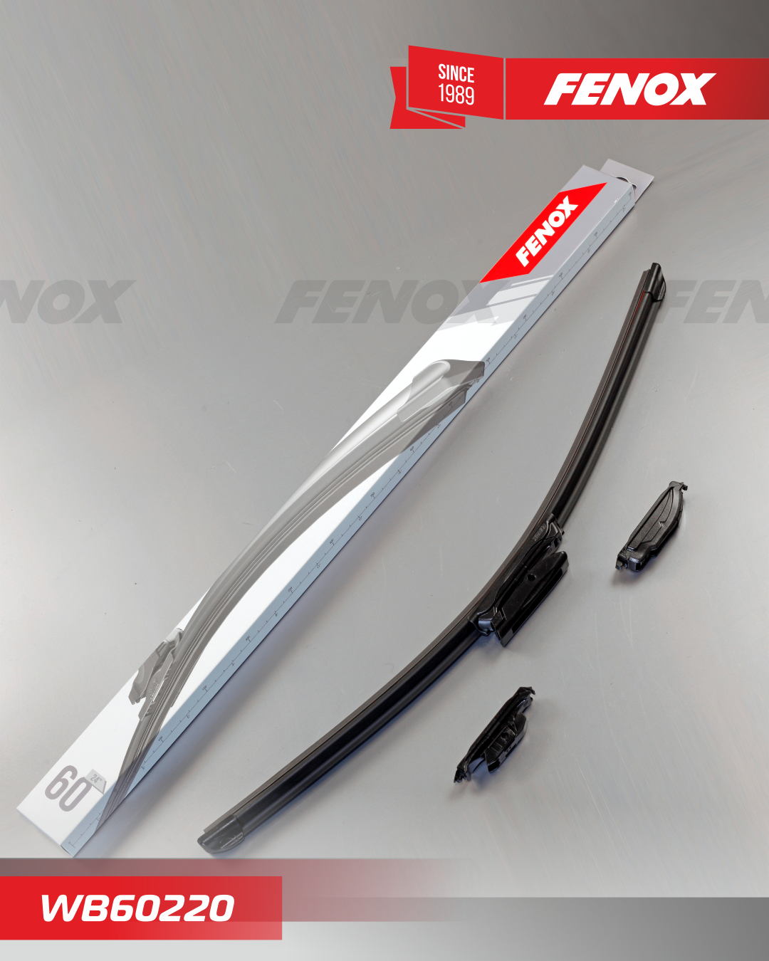 Щётка стеклоочистителя (24/600мм) Ваз 2190, Веста длинная бескаркасная FENOX