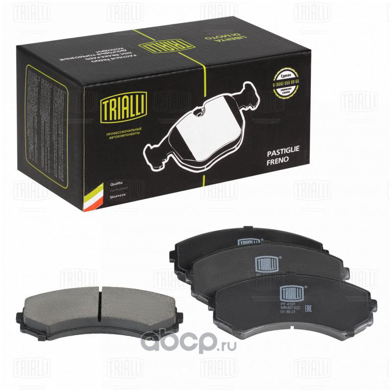 Колодки тормозные дисковые передние Mitsubishi Pajero III (00-), Pajero IV (06-) TRIALLI