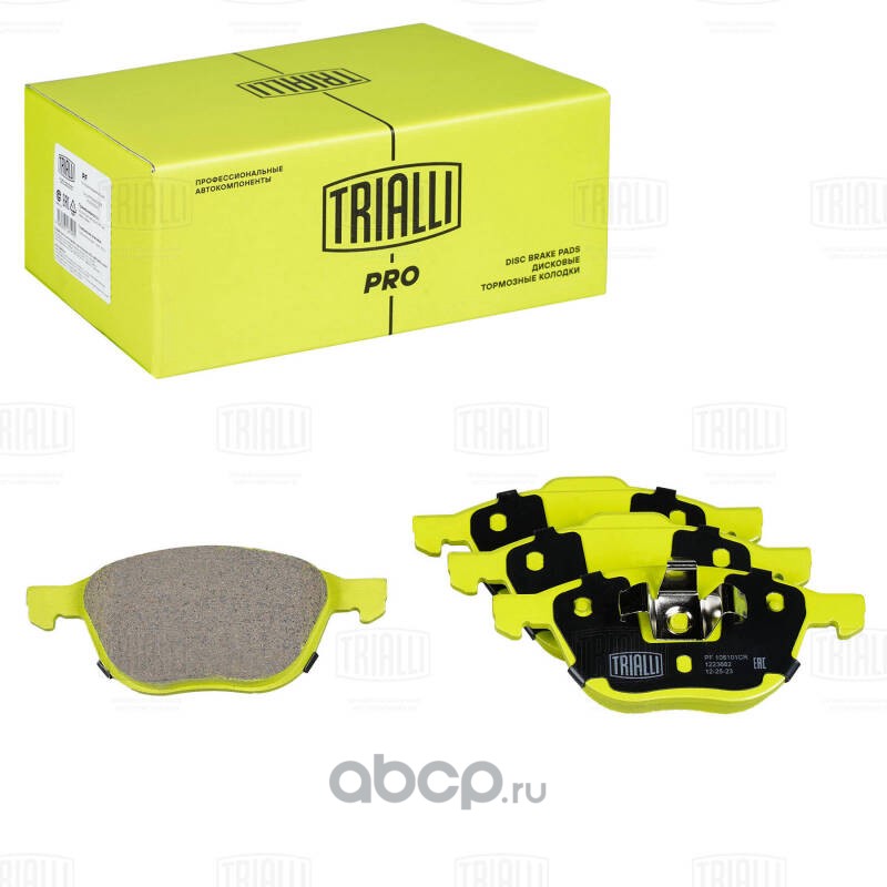 Колодки тормозные дисковые передние (керам) Ford Focus II (05-) TRIALLI
