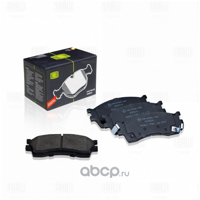 Колодки тормозные дисковые передние Kia Spectra (00-) TRIALLI