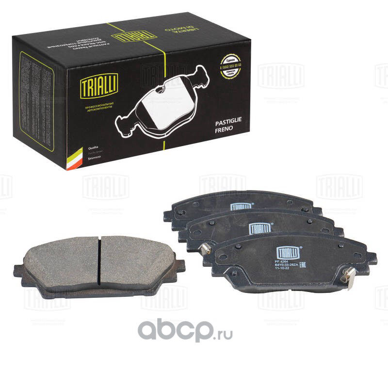 Колодки тормозные дисковые передние Mazda 3 (BM) (13-) / CX-3 (15-) (PF 4264)TRIALLI