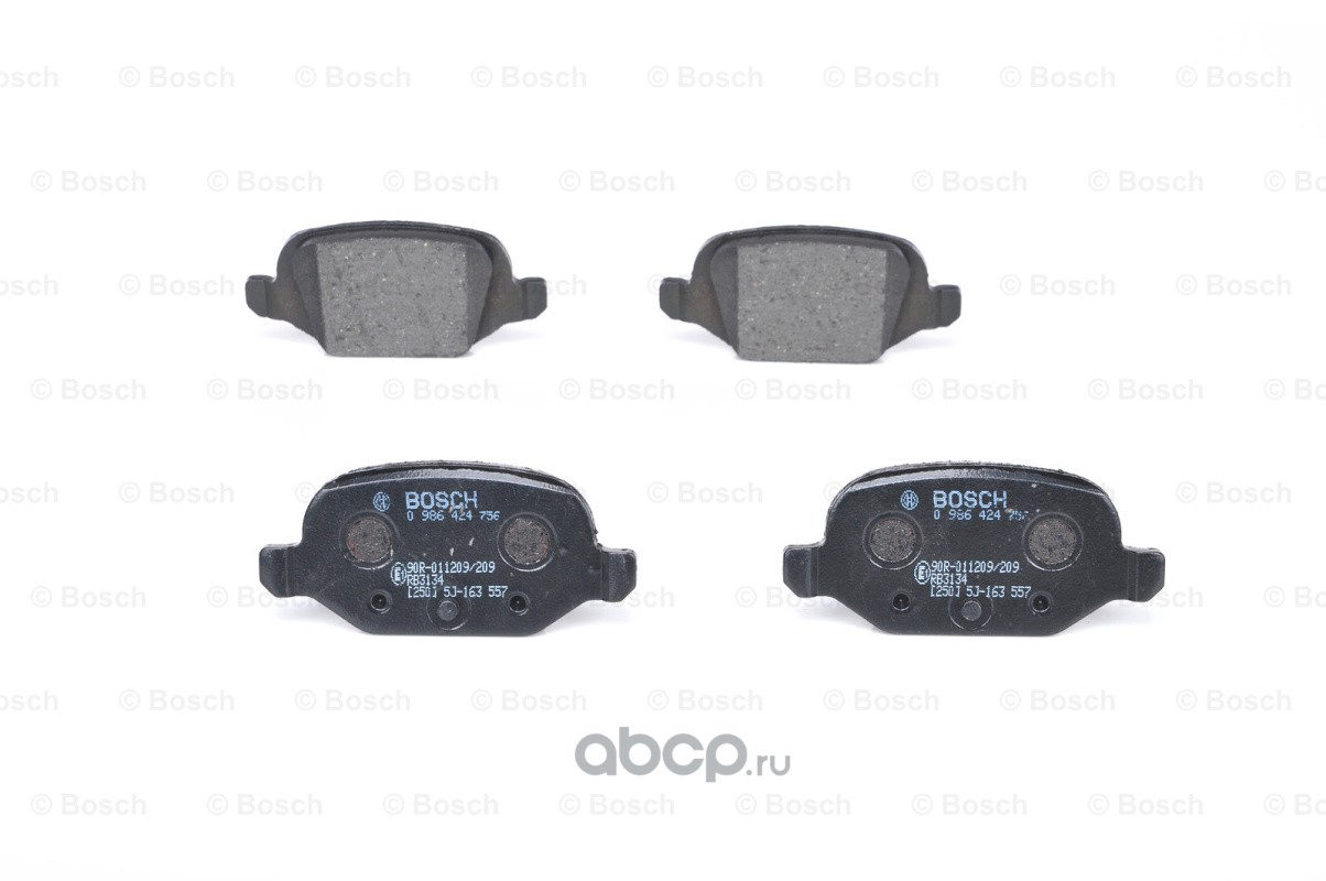 Колодка перед Лада Веста, Ларгус, Логан, Дастер, Каптюр, Альмера 16кл BOSCH