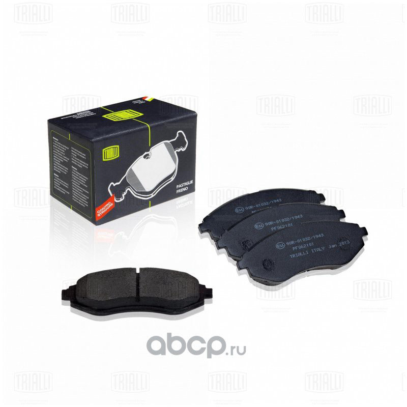 Колодки тормозные дисковые передние Chevrolet Aveo (02-)/Aveo T255 (08-) TRIALLI