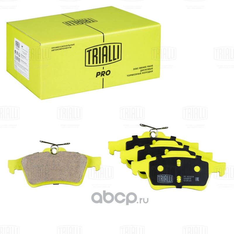 Колодки тормозные дисковые задние (керам) Ford Focus II (05-)/Focus III (11-) TRIALLI