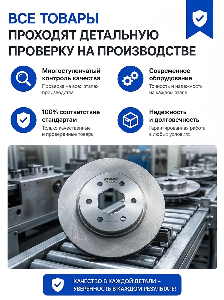 Тормозной диск задний Fenox для Sprinter и Crafter