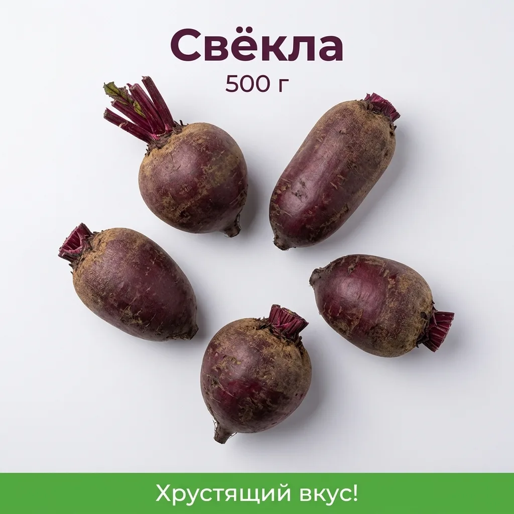 Свёкла столовая свежая для борща и салатов 500 г