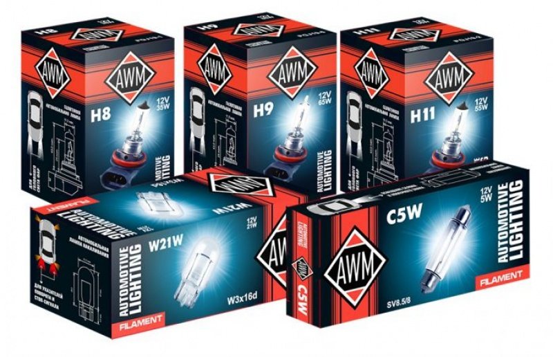 Лампа H9 12V 65W PGJ19-5 AWM