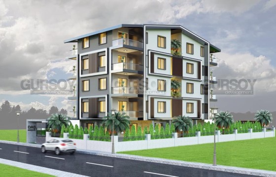 Квартира 1+1 в новом комплексе в Газипаша, 58 кв.м. в Турции - фото 8
