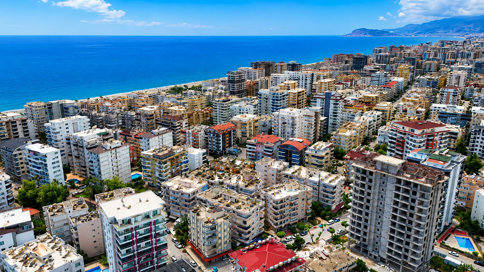 Просторная квартира 2+1 в Махмутларе в 500 метрах от моря в Турции - фото 1