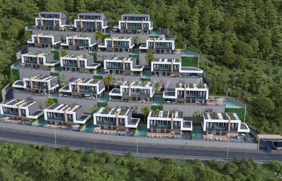 Эксклюзивные виллы в Каргыджаке + Гражданство 247-463 кв.м. в Турции - фото 8