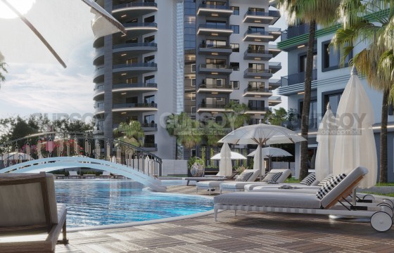 Квартиры 46 – 144 кв.м. в престижной резиденции. Авсаллар, Алания. в Турции - фото 2