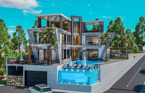 Шикарная эксклюзивная виллы 4+1 в районе Каргыджак,457м2 в Турции - фото 1