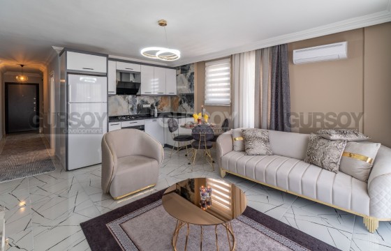 Просторная меблированная квартира 1+1 в центре Алании, 70м2 в Турции - фото 2