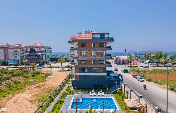 Шикарная меблированная квартира 2+1 с видом на море всего в 100 м от пляжа в Кестеле, 73 м2 в Турции - фото 3