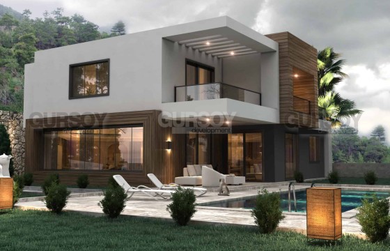 Стильная вилла на этапе стройки в районе Каргыджак. 5+1,272м2 в Турции - фото 9